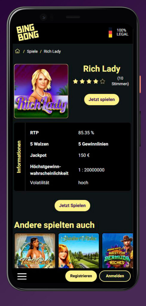 rich lady slots bingbong casino